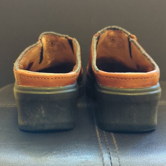 Ariat Mendocino Leather Beaded Tassel Leather Slip On  Western Comfort Clogs - Picture 4 of 8